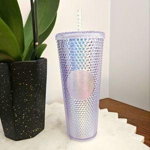 Starbucks 24oz Jeweled cup Clear/Silver